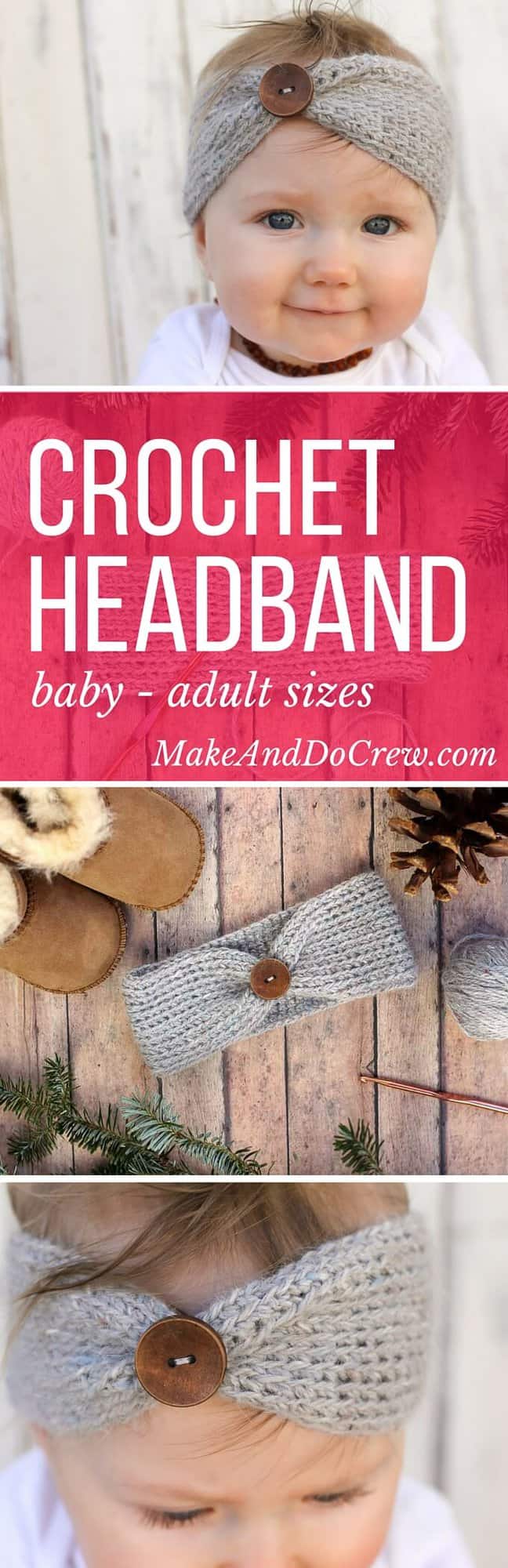 Free crochet headband pattern! This