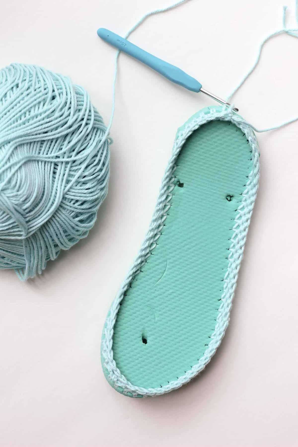 Free Crochet Slippers Pattern (With Flip Flop Soles!)