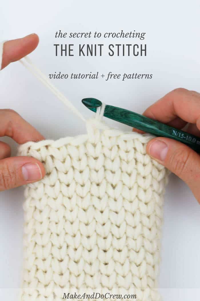 Video: How to Crochet the Knit Stitch (Waistcoat Stitch)