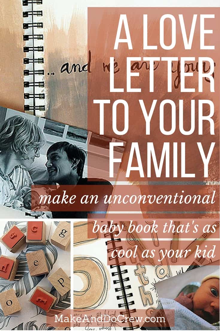 Creative baby book ideas. Includes lots of interesting examples for the non-scrapbook-y mom. | MakeAndDoCrew.com