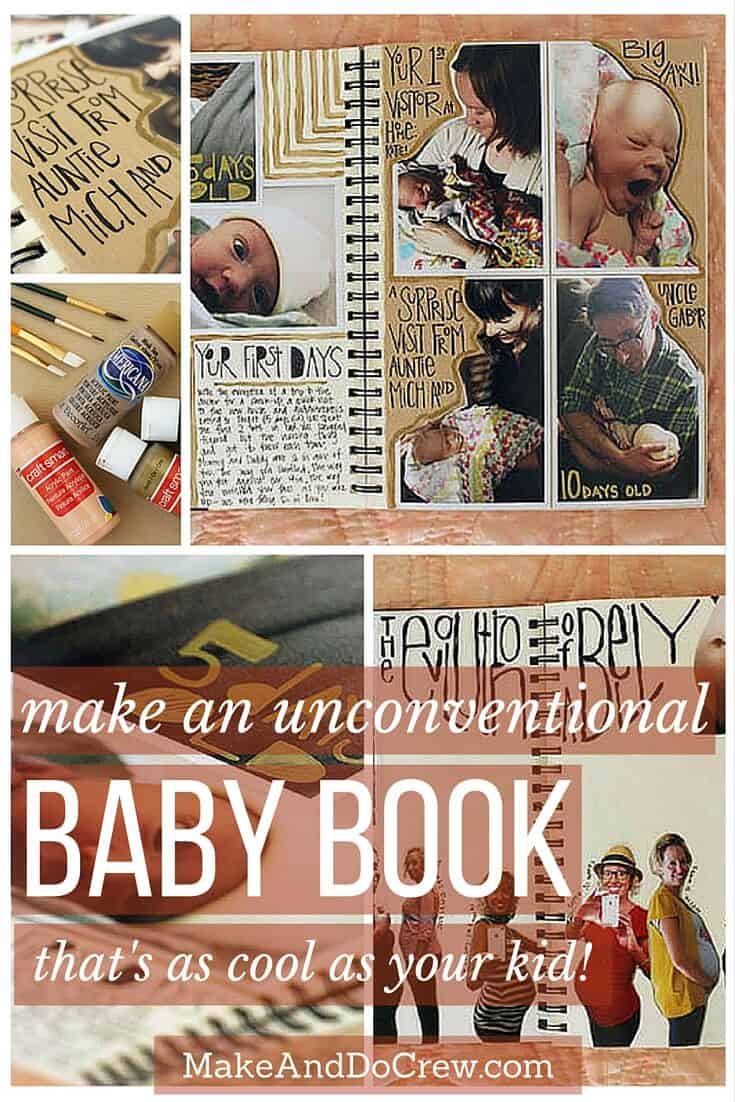  Idées créatives de livres pour bébés. Comprend de nombreux exemples intéressants pour la maman non scrapbook-y. | MakeAndDoCrew.com