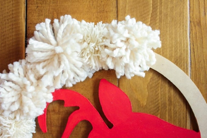 Super Easy DIY Christmas Wreath Tutorial (With Pom Poms!)