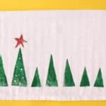 Stamped Tea Towel DIY Christmas Gift Idea