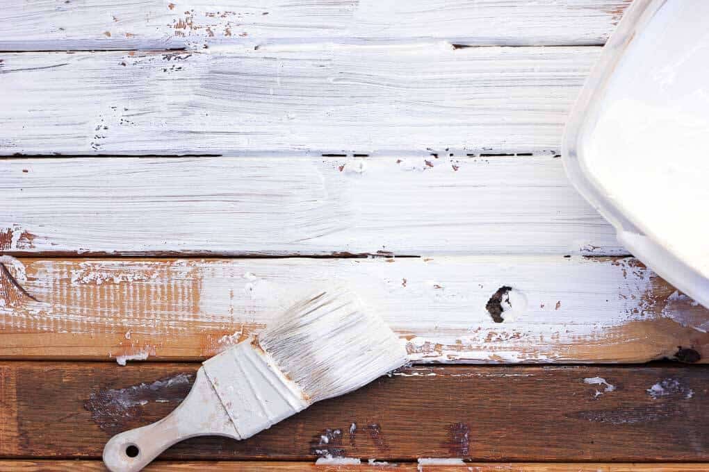 How To Distress Wood With Paint + Coconut Oil