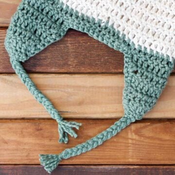 How to add braided straps to a crochet or knit hat. | MakeAndDoCrew.com