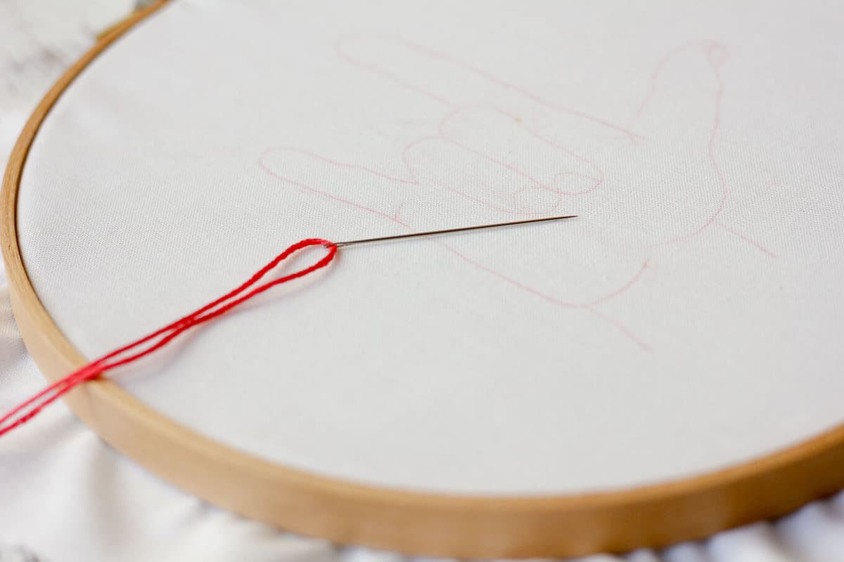 I Love You Free Embroidery Pattern » Make & Do Crew