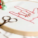 “I Love You” Free Embroidery Pattern