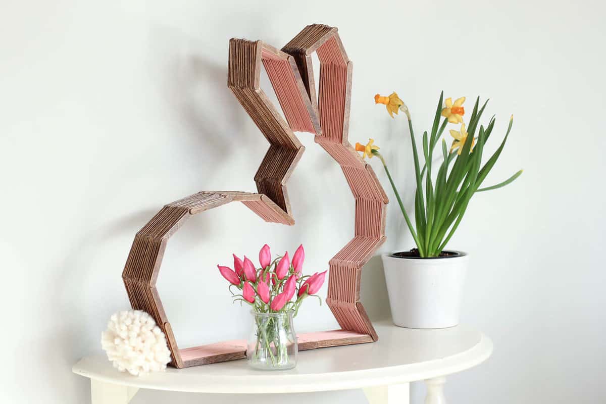 DIY Modern Bunny Wall Decor - Perfect for Easter or a Nursery!