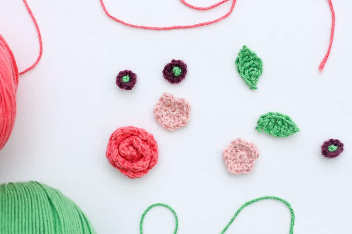 Crochet Wool Flower Headbands fits 16\u201d to Adult head size