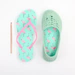 Free Lightweight Crochet Slippers Pattern–With Flip Flop Soles!