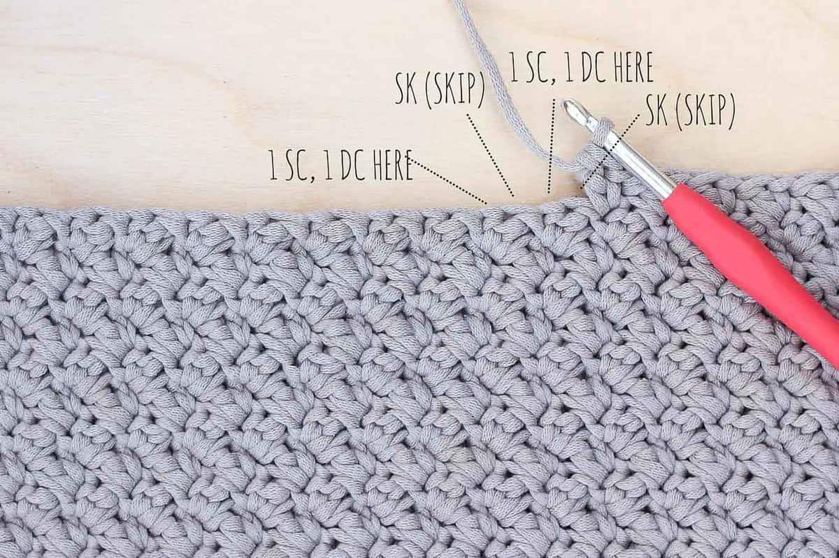 Crochet stitches for discount bags