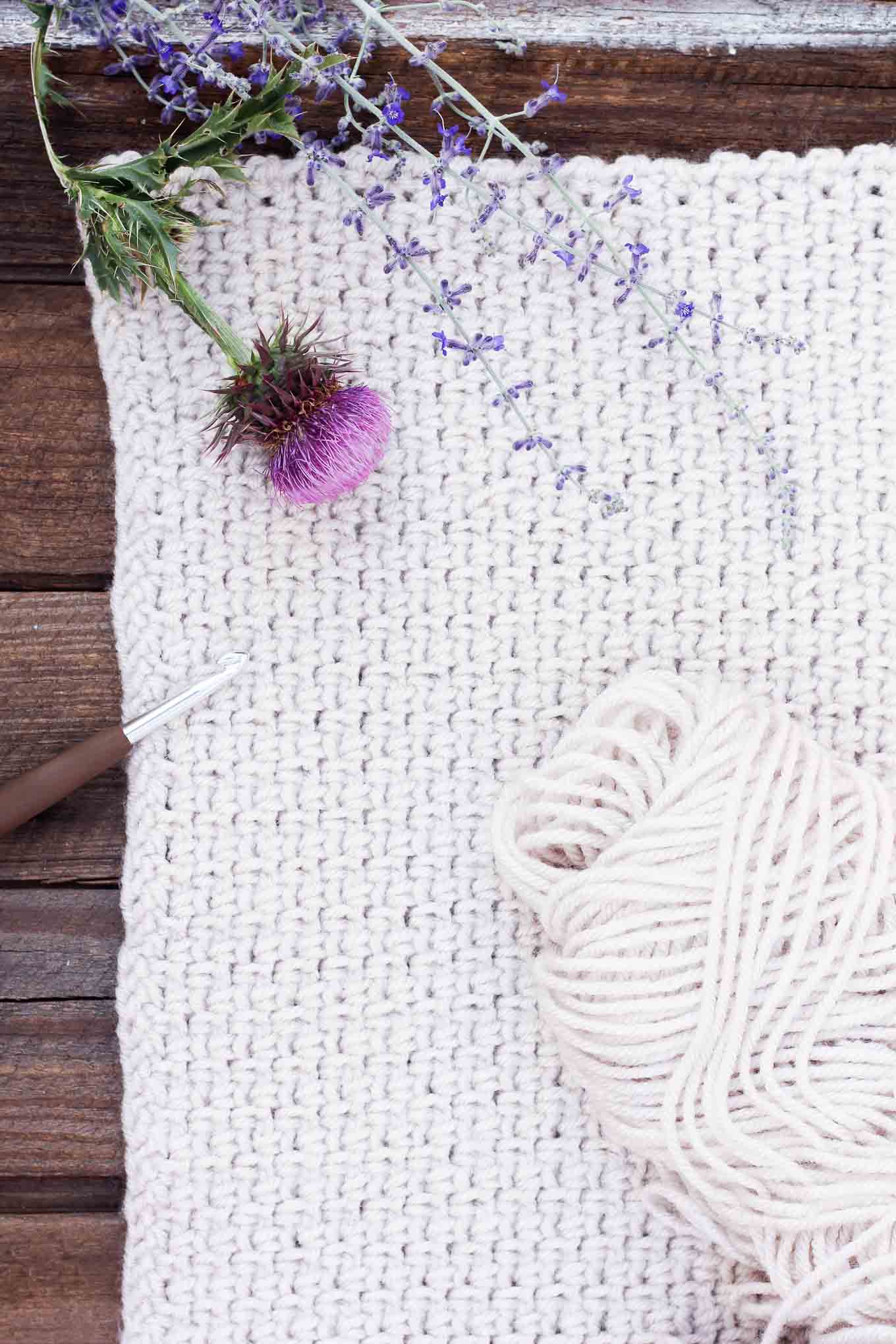 Crochet Woven Stitch Step-by-Step Instructions