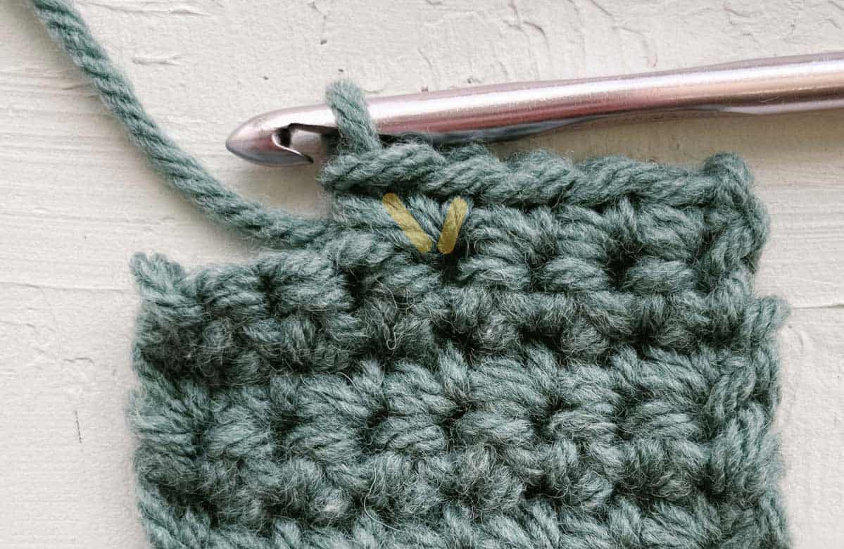 How to make a single crochet increase.