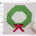 Wreath Corner-To-Corner Christmas Crochet Pattern