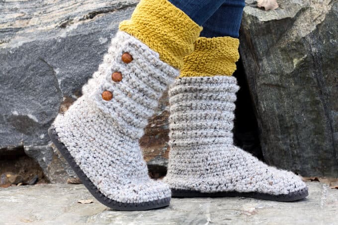 How to Crochet Boots with Flip Flops 