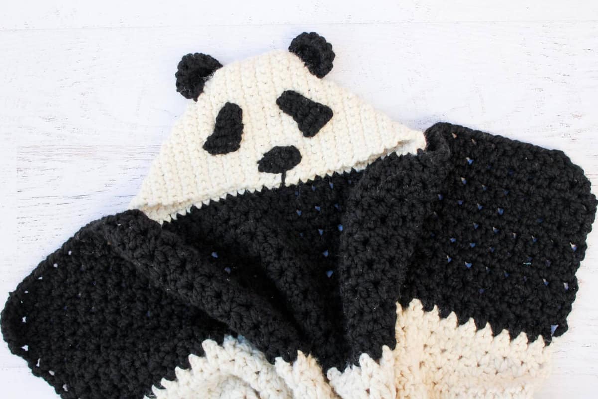 Panda crochet 2025 blanket pattern