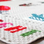 Modern Corner To Corner Crochet Christmas Afghan – Free Pattern!