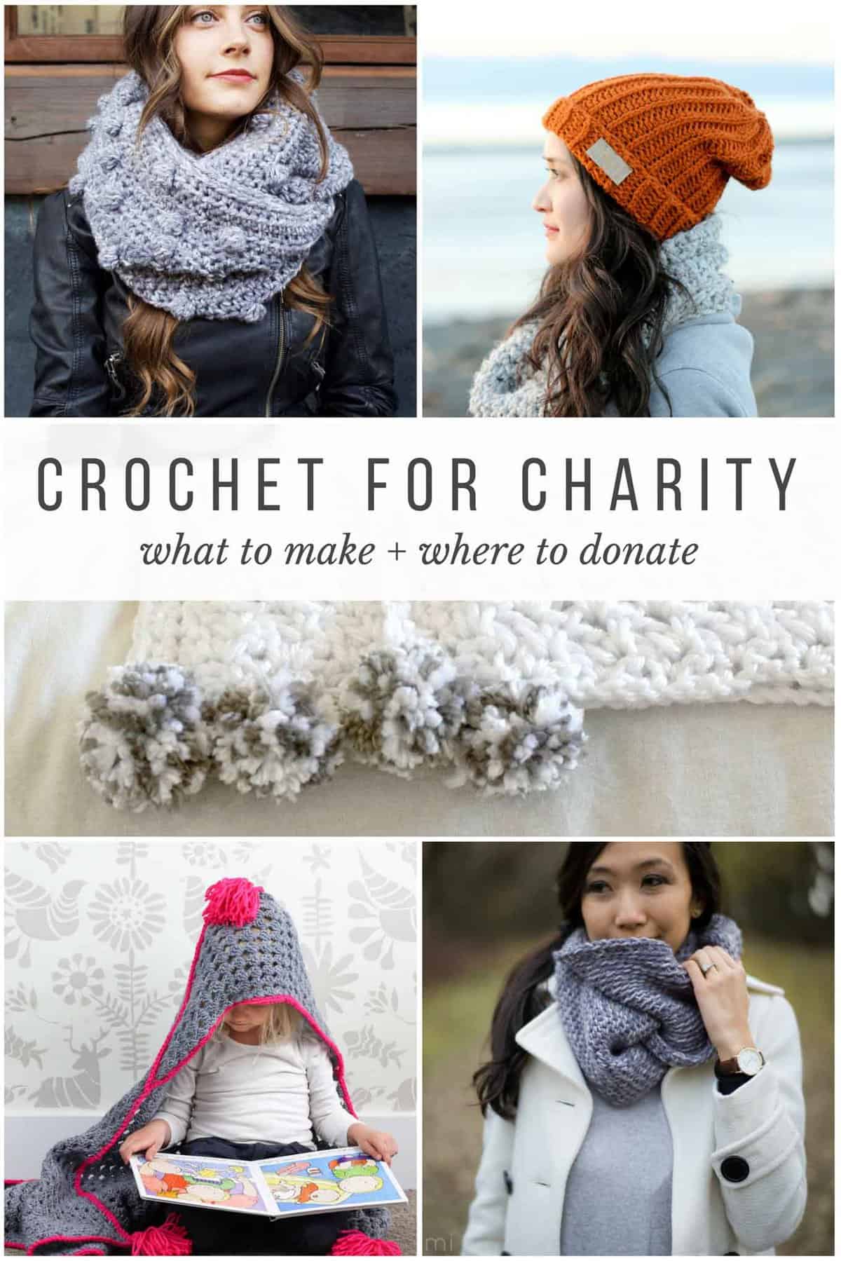 Crocheting and Knitting for Charity What to Make + Where