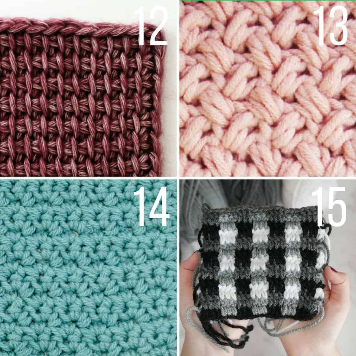 30 Crochet Stitches For Blankets And Afghans Many With