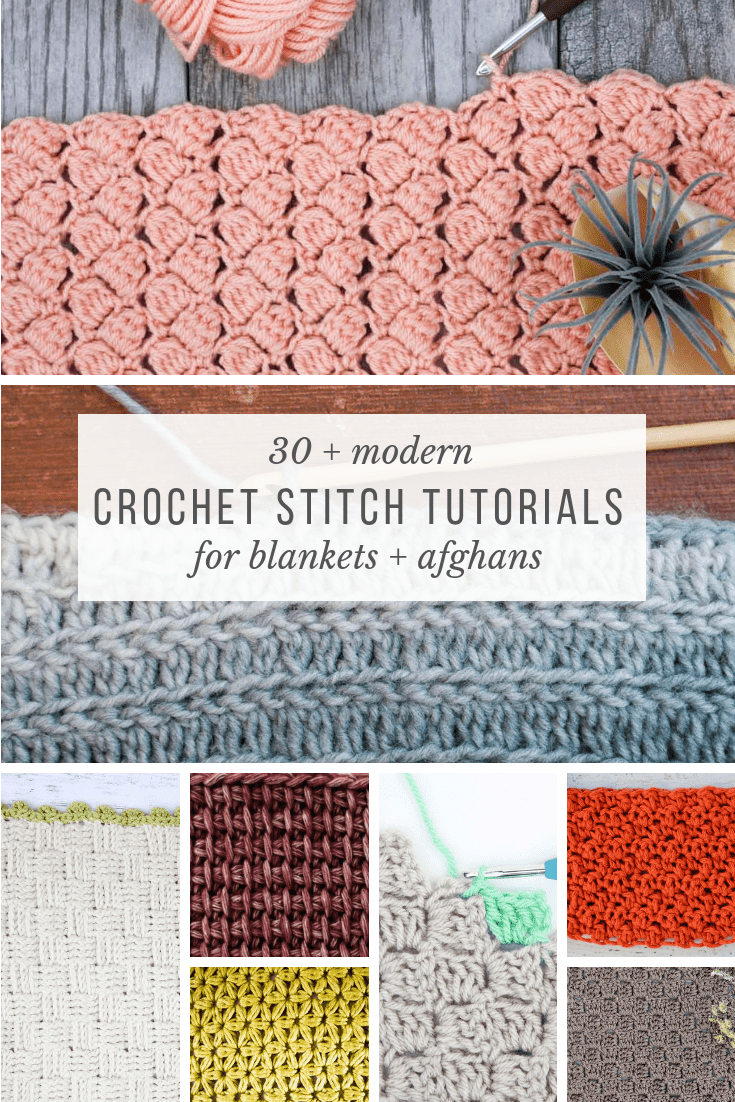 30 Crochet Stitches For Blankets And Afghans Many With