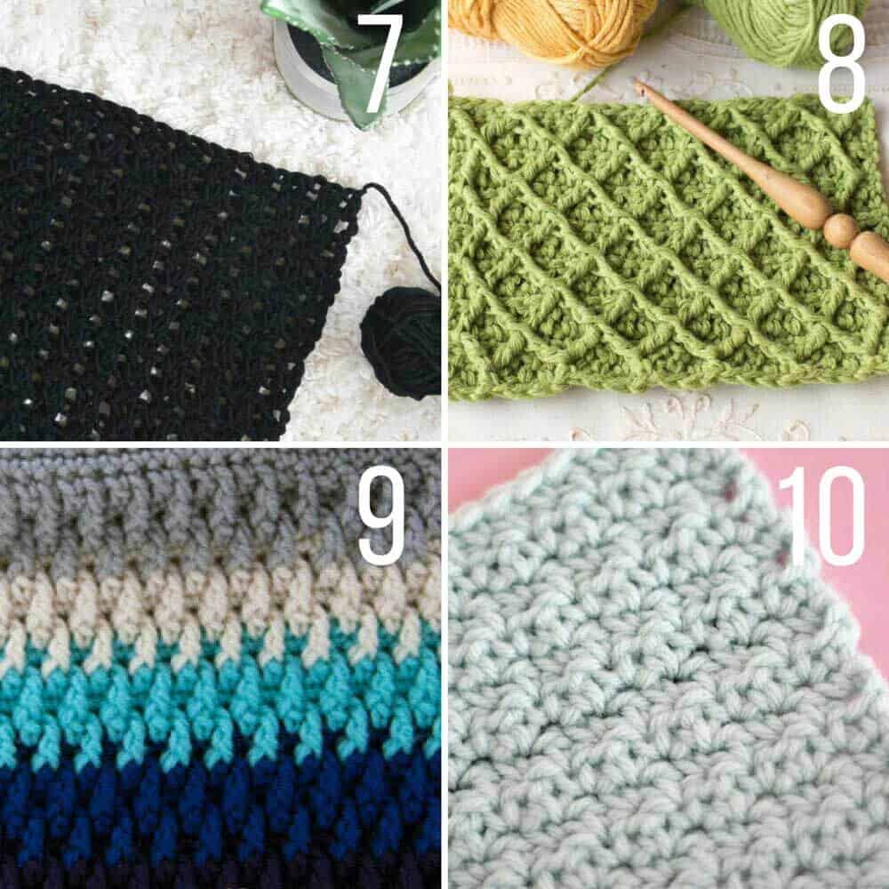 30 Crochet Stitches For Blankets And Afghans Many With