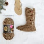 “Breckenridge” Crochet Boots with Flip Flop Soles – PART 1