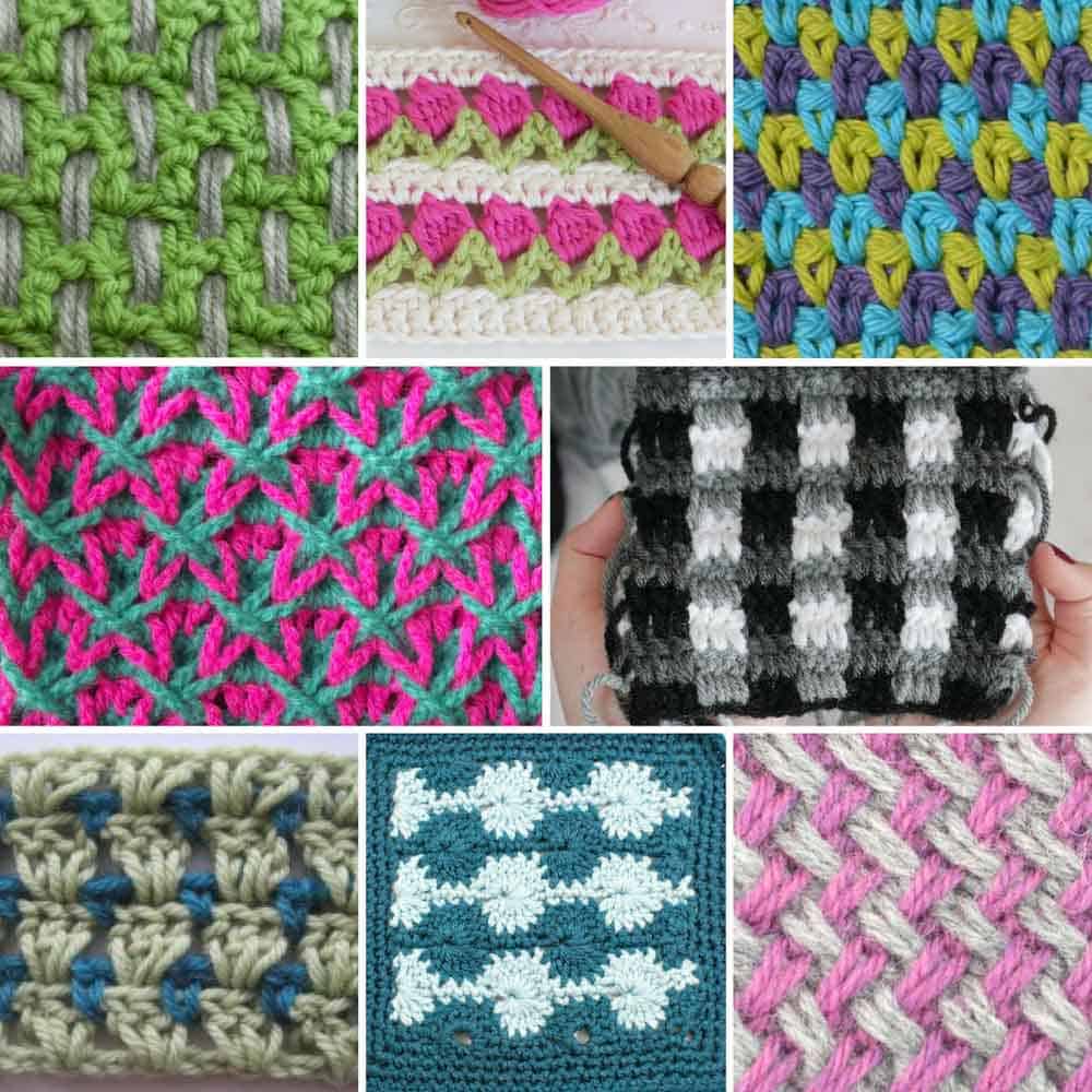 20+ Multi-Color Crochet Stitch Tutorials » Make & Do Crew