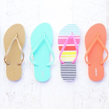 If you've ever wondered how to crochet on flip flops to make sandals, boots, shoes or slippers, this post will answer all your questions, including if they hold up well over time. | MakeAndDoCrew.com