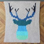 Corner to Corner Crochet Deer Afghan – Free C2C Pattern