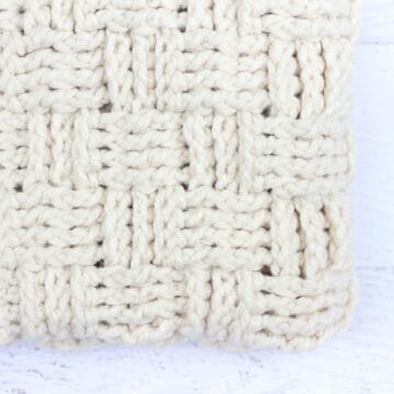 Learn how to crochet the basket weave stitch in this step-by-step video tutorial. The basket weave stitch is modern, beautifully textured and perfect for afghans and blankets.