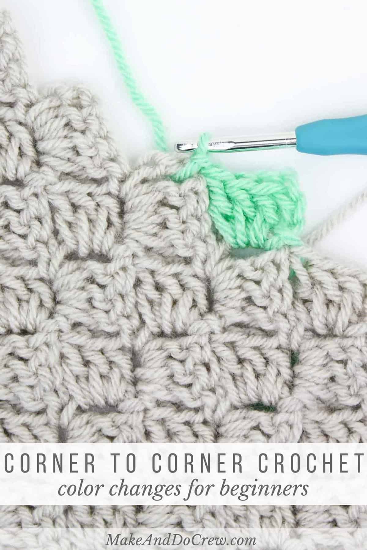 Download How to Change Colors in Corner to Corner Crochet