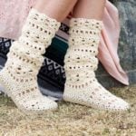 Coachella Boots – Free Crochet Shoe Pattern with Flip Flop Soles