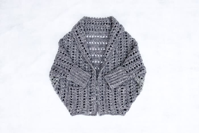 chunky yarn crochet sweater