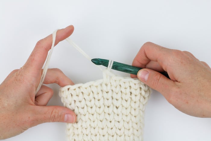 Knitting Using a Crochet Hook