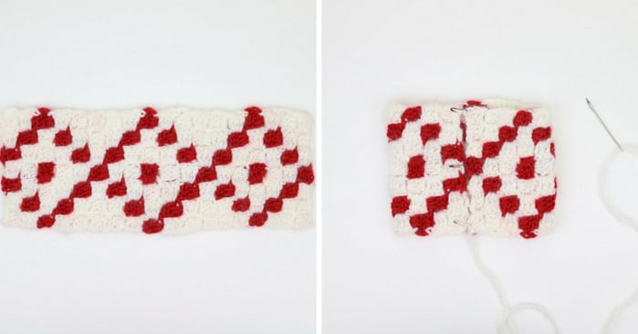 This corner to corner crochet (c2c) Christmas project is quick so you can make a crochet Christmas stocking for everyone in your family!