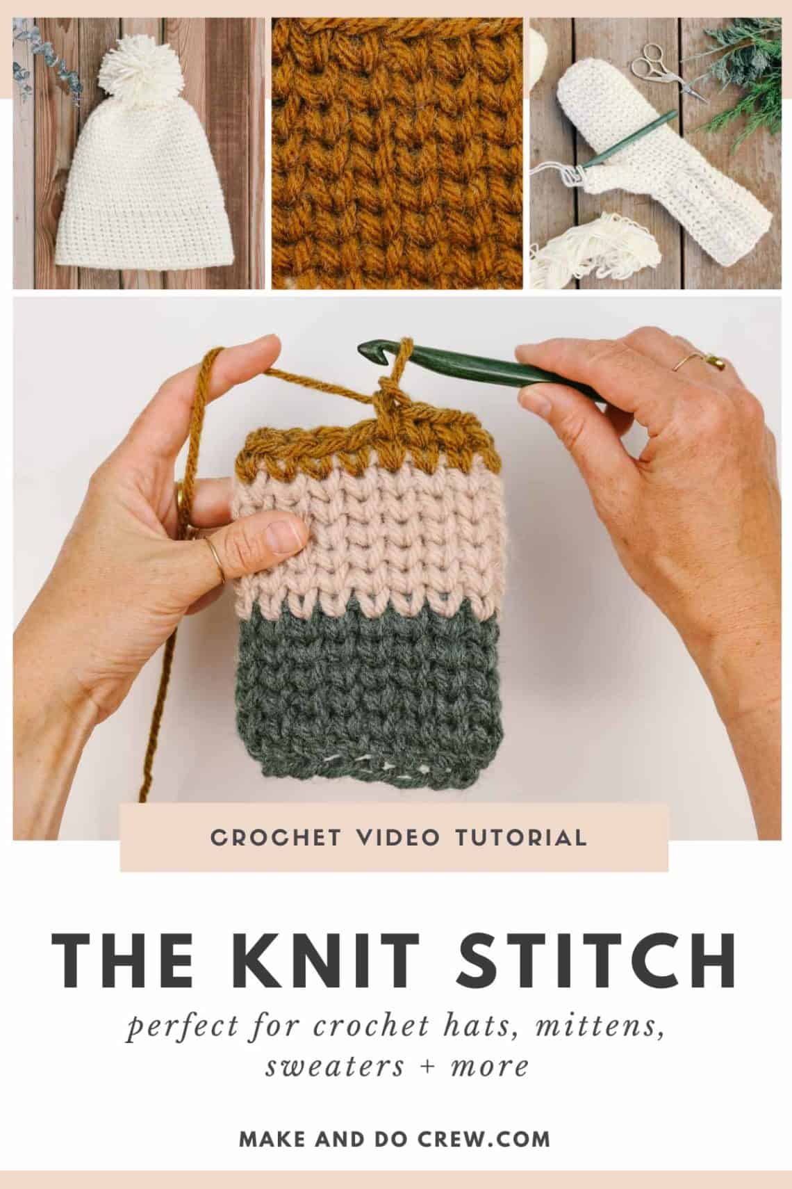 Video How to Crochet the Knit Stitch (Waistcoat Stitch)