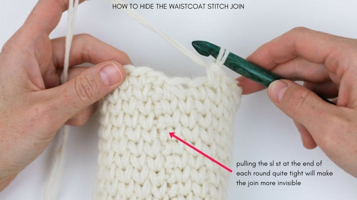 How to do online a knit stitch