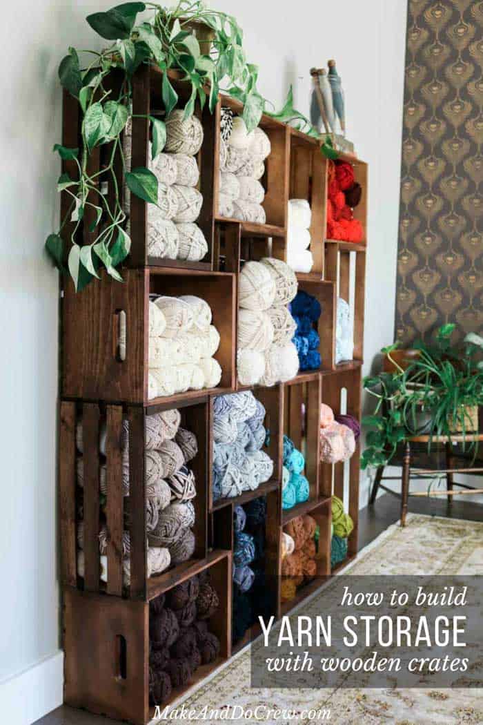 DIY yarn storage. - Clean.