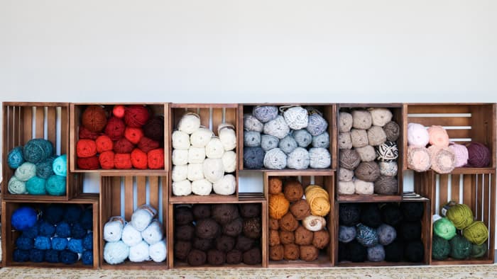 DIY yarn storage. - Clean.