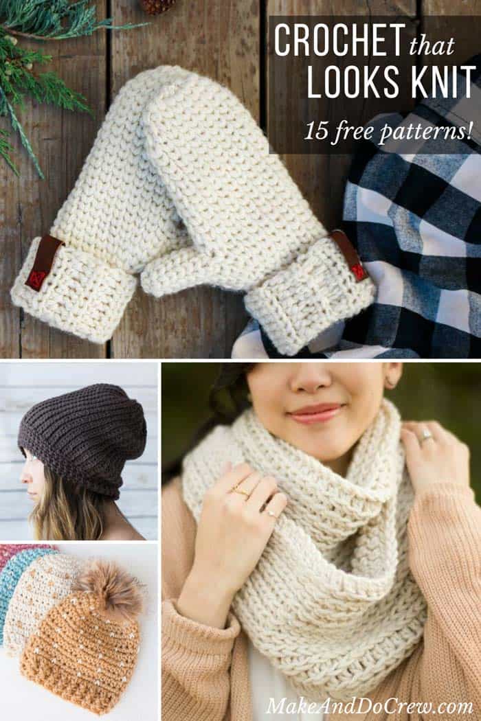 Knit-Look Crochet Beer Cozy