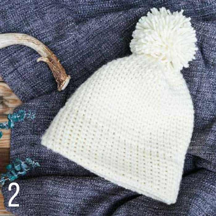 crochet hat pattern that looks like knitting