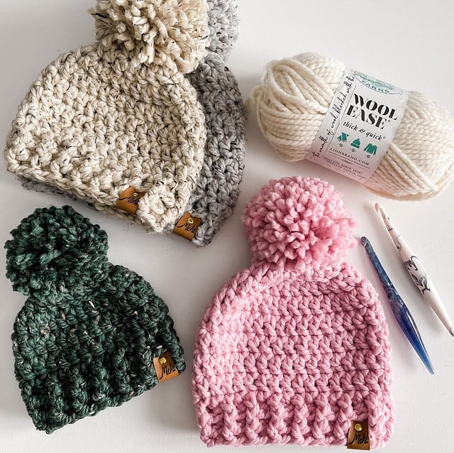 Bulky Yarn Crochet Hat Free Pattern - Crochet Dreamz