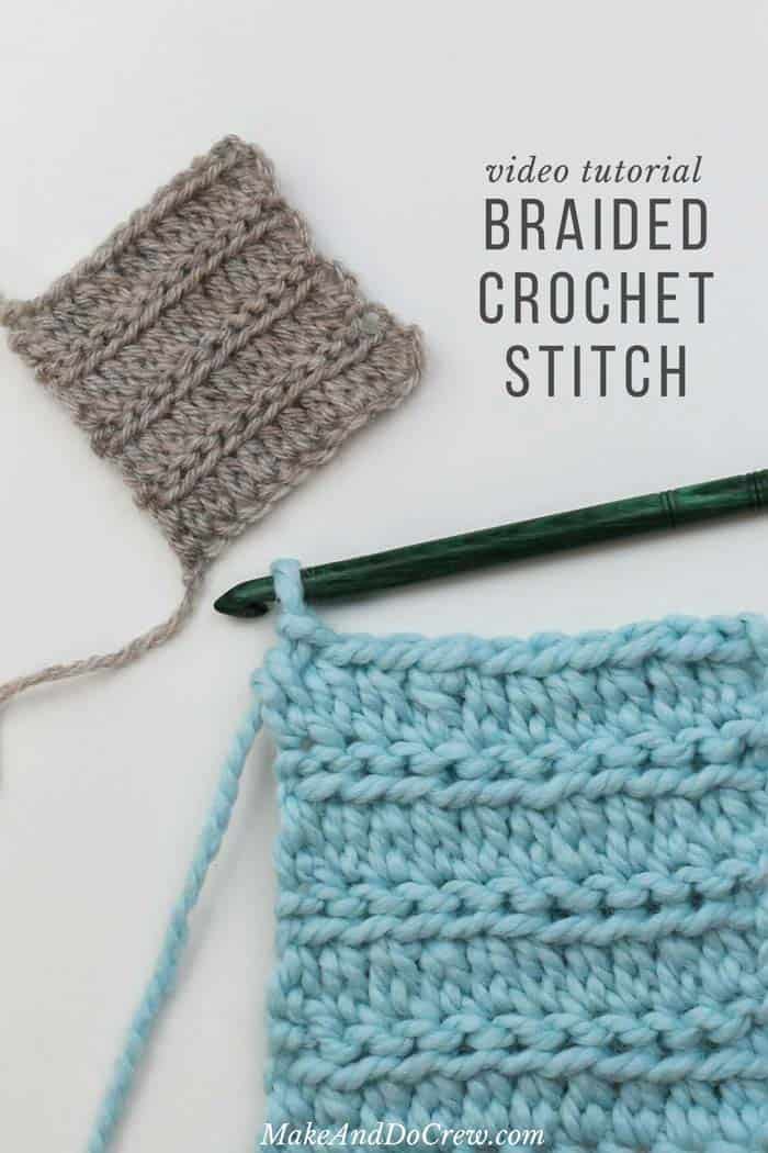 CROCHET BRAIDED STITCH / EASY 