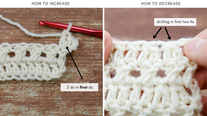 How to decrease and increase in crochet. Photo tutorial.