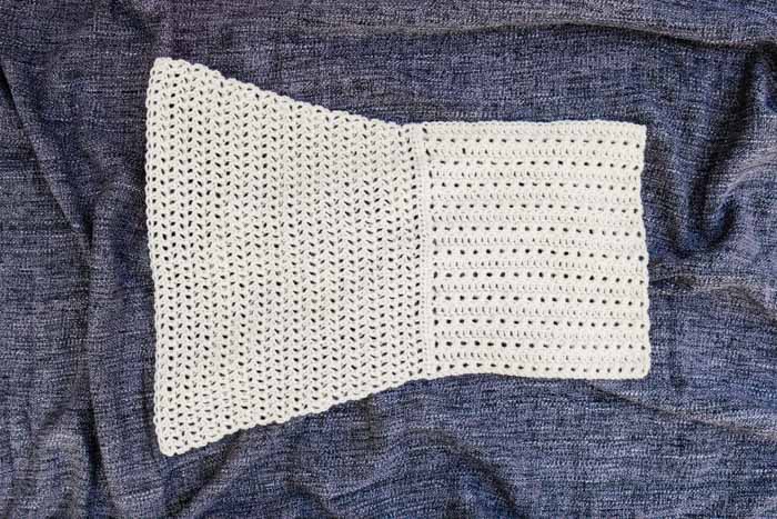 Finished sleeve from the Alchemy cardigan crochet along, free pattern and video tutorial. 