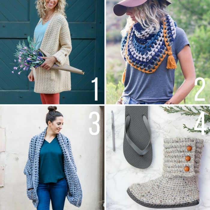 Free crochet patterns featuring Lion Brand Yarn. This crochet sweater, scarf and boot patterns all include video tutorials.