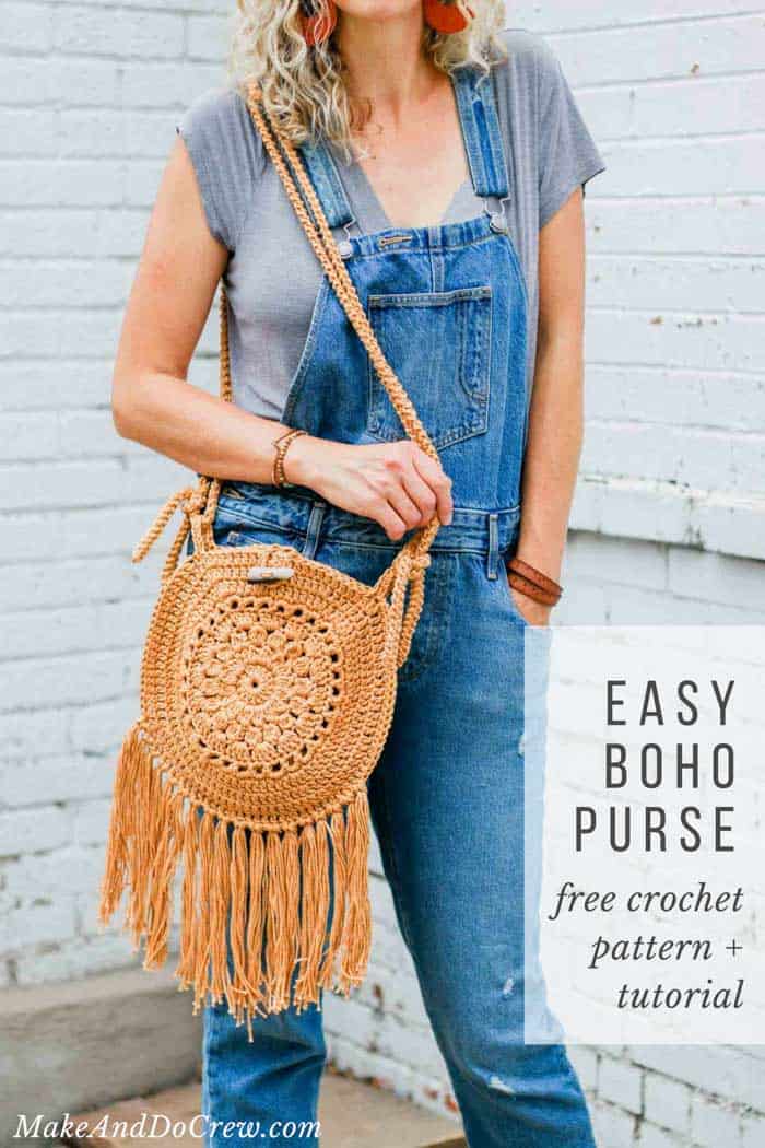 crochet fringe bag pattern