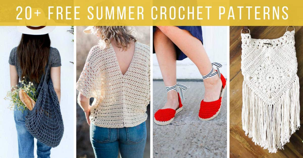 FREE Spring + Summer Crochet Patterns to Make + Wear