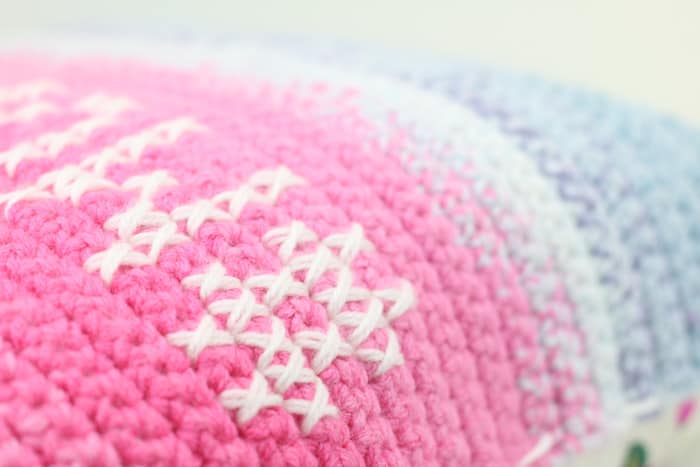 How to Cross Stitch On Crochet (+ Design Your Own Graphs!) » Make