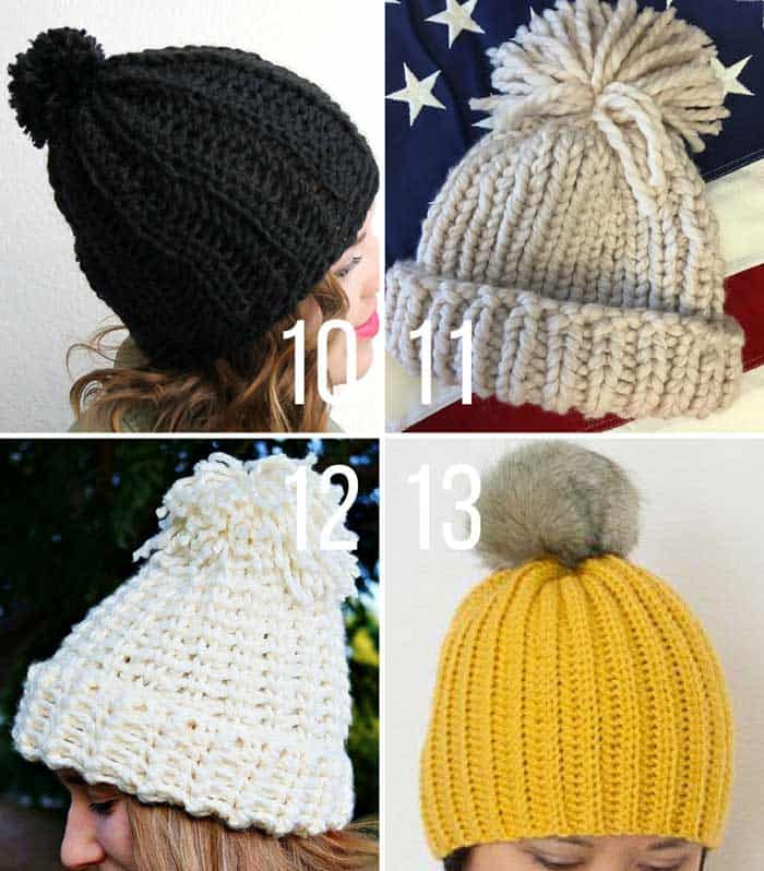 Slope Style 13 Free Knit Crochet Chunky Hat Patterns